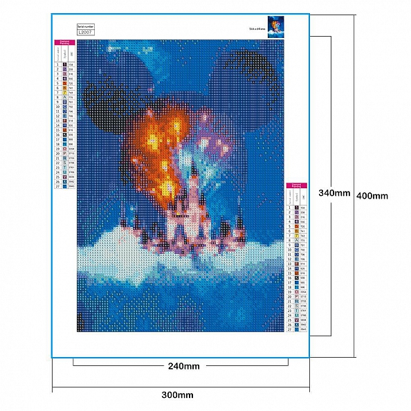 Cartoon Castle - Full Round Diamond Painting PW699