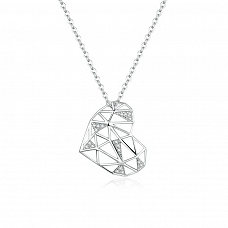 Irregular Heart Pendant Necklace PWB532