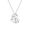 Irregular Heart Pendant Necklace PWB532