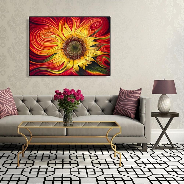 DIY Paint By Numbers Kit-Sunflower (40*50 CM) PW602