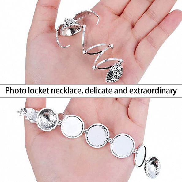 Expanding Photo Necklace Locket Ball PW869