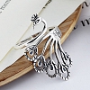 Silver Peacock Charm Ring PWB360