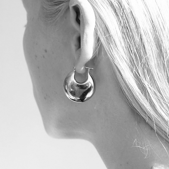 Minimalist hoop earrings PWB046