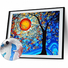 DIY Paint By Numbers Kit(16x20in40x50cm) - Abstract Tree PW774