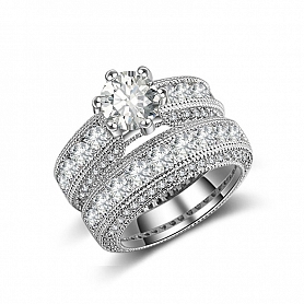 925 Sterling Silver Luxury Bold Ring Set