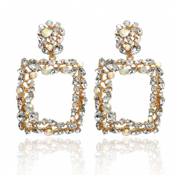 Personal Exaggerated Diamond Earrings PWB158