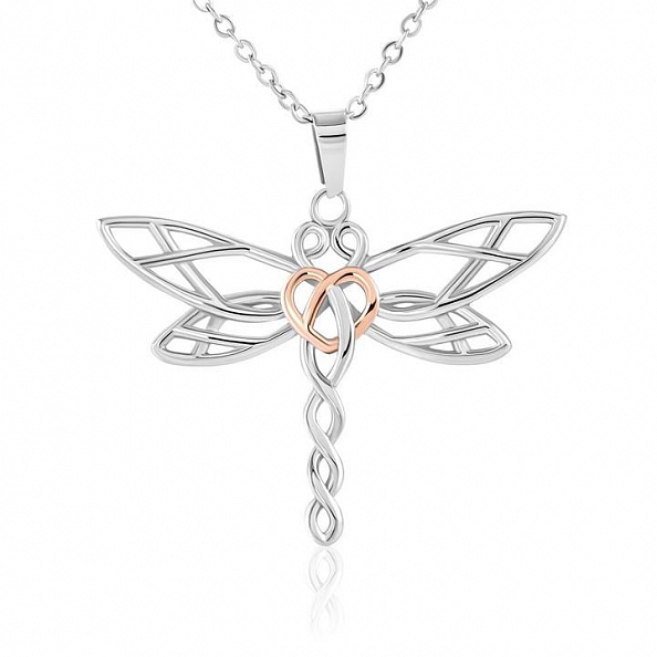 “Dear Daughter - If Fate Whispers To You” Dragonfly Necklace PWB328