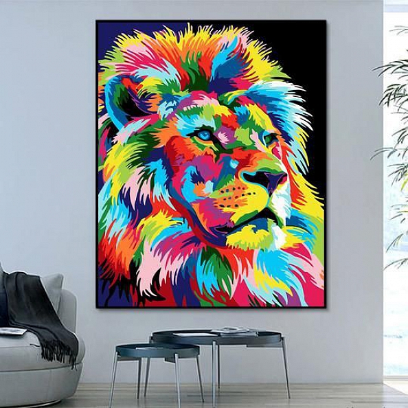 Lion Paint By Numbers Kits PW104