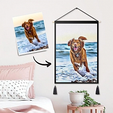 Personalized Art Painting Custom Photo Tapestry - Wall Decor Hanging Fabric PW252