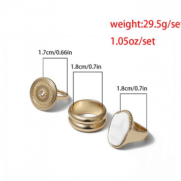 Simple Lock Flower Ring Set PW925 - Ring - PromiseIn