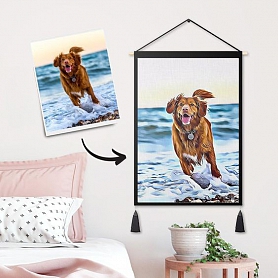 Personalized Art Painting Custom Photo Tapestry - Wall Decor Hanging Fabric PW252