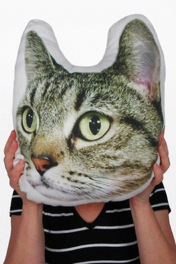 Custom Pet Photo Pillow, Custom Pet Face Pillow, 3D Portrait Pillow