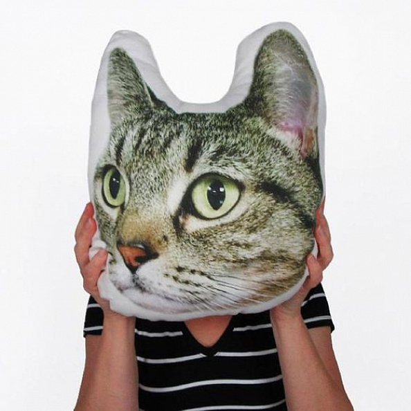 Custom Pet Photo Pillow, Custom Pet Face Pillow, 3D Portrait Pillow PW091