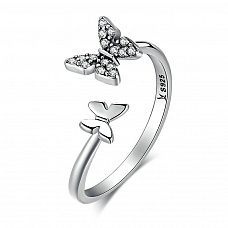 Shiny Butterfly Ring PWB375