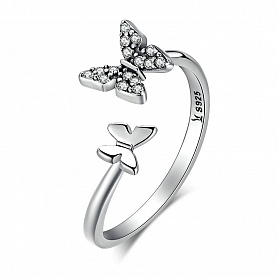 Shiny Butterfly Ring PWB375
