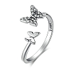 Shiny Butterfly Ring PWB375