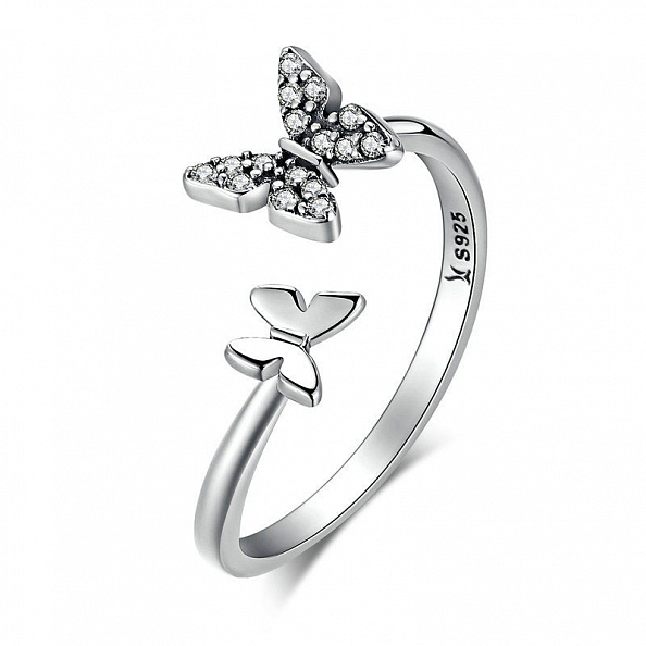 Shiny Butterfly Ring PWB375