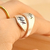 Natural landscape engraved ring PWB219