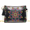 DIY Leather Shoulder Bag Diamond Painting Flowers PW637