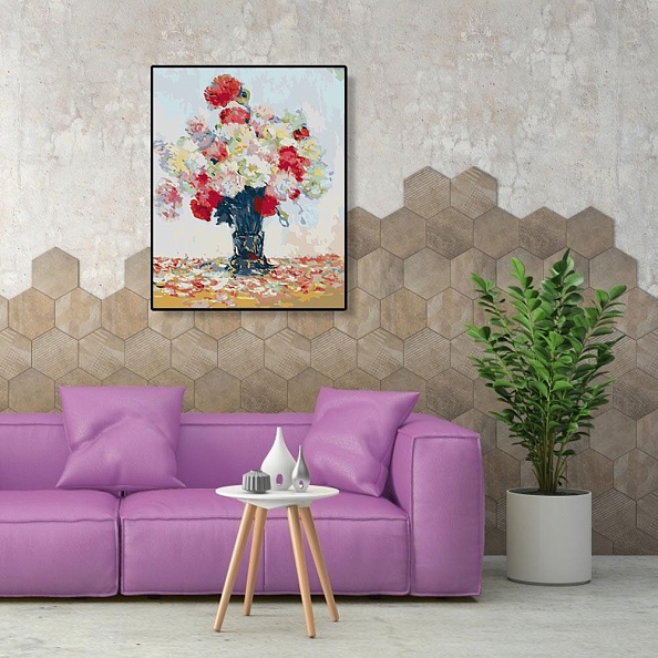 Paint By Numbers-DIY Colorful Flower(40*50 CM) PW738