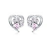 Cute Cat Paw Stud Earrings PWB437