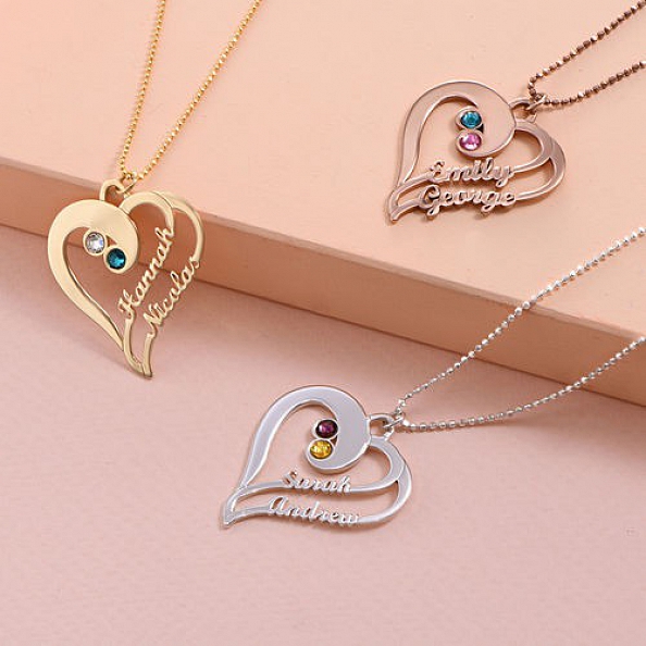 Two Hearts Forever One Necklace PW877