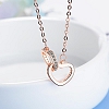To My Daughter Double Heart Necklace PWB369