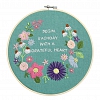 Flowers-Embroidery Kit(25x25cm) PW670