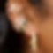 Elegant Pearl C Shape Earrings PW982