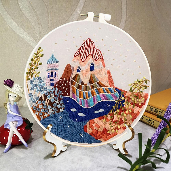 Mountain -Embroidery Kit(30x30cm) PW667