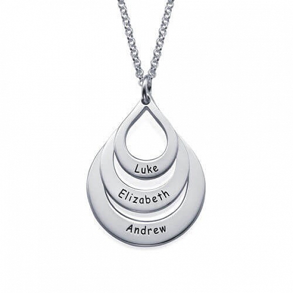 Engraved Family Necklace PW909