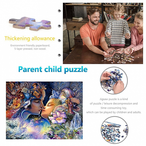 1000pcs Sweet Kiss Jigsaw Puzzle (69x51cm) PW576