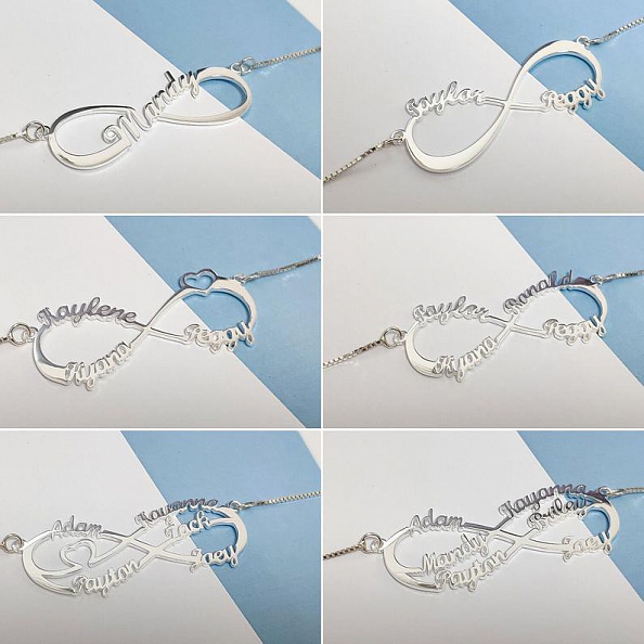 Personalized Infinity Name Necklace PW906