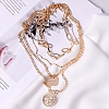 Fashion personality multi-layer necklace PWB074