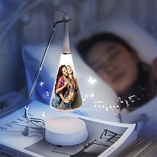 Custom Photo Book Lamp Open 360 Degrees For Desk, Reading, Floor Night Light PW038