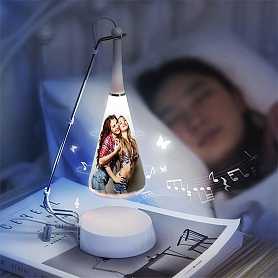 Custom Photo Book Lamp Open 360 Degrees For Desk, Reading, Floor Night Light PW038