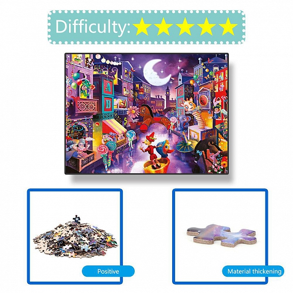 1000pcs Puppet City-Jigsaw Puzzle(69x51cm) PW585