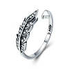925 Sterling Silver Tree Leaf Ring PWB561