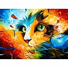 DIY Paint By Numbers-Cat (40*50 CM) PW606