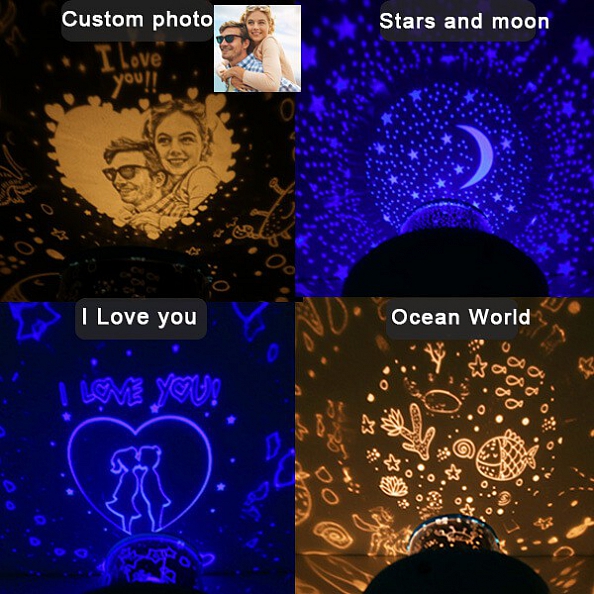 Personalized Photo LED Night Light Projector PW201