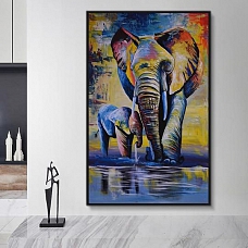 Animal Elephant Paint By Numbers Kits PW138