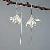 S925 Magnolia Dangle Earrings PWB400