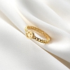 Smile Face Chain Link Ring PWB553
