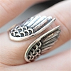 Classic Angle Wing Silver Ring PWB237