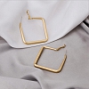 Retro exaggerated geometric shape of a golden ear ring PW994