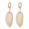 Hollow leaf eardrop PWB071