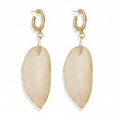 Hollow leaf eardrop PWB071