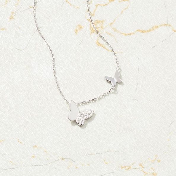 BUTTERFLY RING & NECKLACE SET PW840 