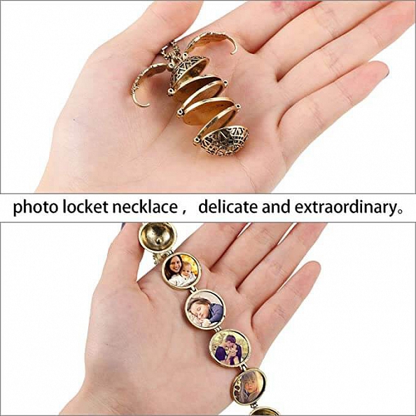 Expanding Photo Necklace Locket Ball PW869