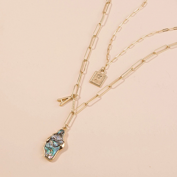 Multi-Layer Shell Necklace PW933